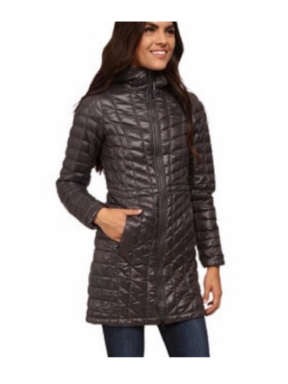 The North Face Puffer Parka Women’s Thermoball Eco Quilted Hooded Long Jacket M